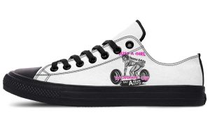 "Just a Girl" in Gym Black Lowtop Sneaker