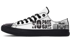 Pain & Gain Gymnastic pattern Black Lowtop Sneaker